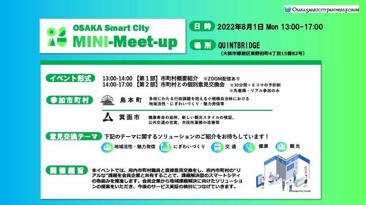OSAKA Smart City Mini-Meet-up【大阪北部編】を開催しました!